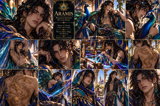 Aramis — peacock shifter; former knight of Fiera-bras.
